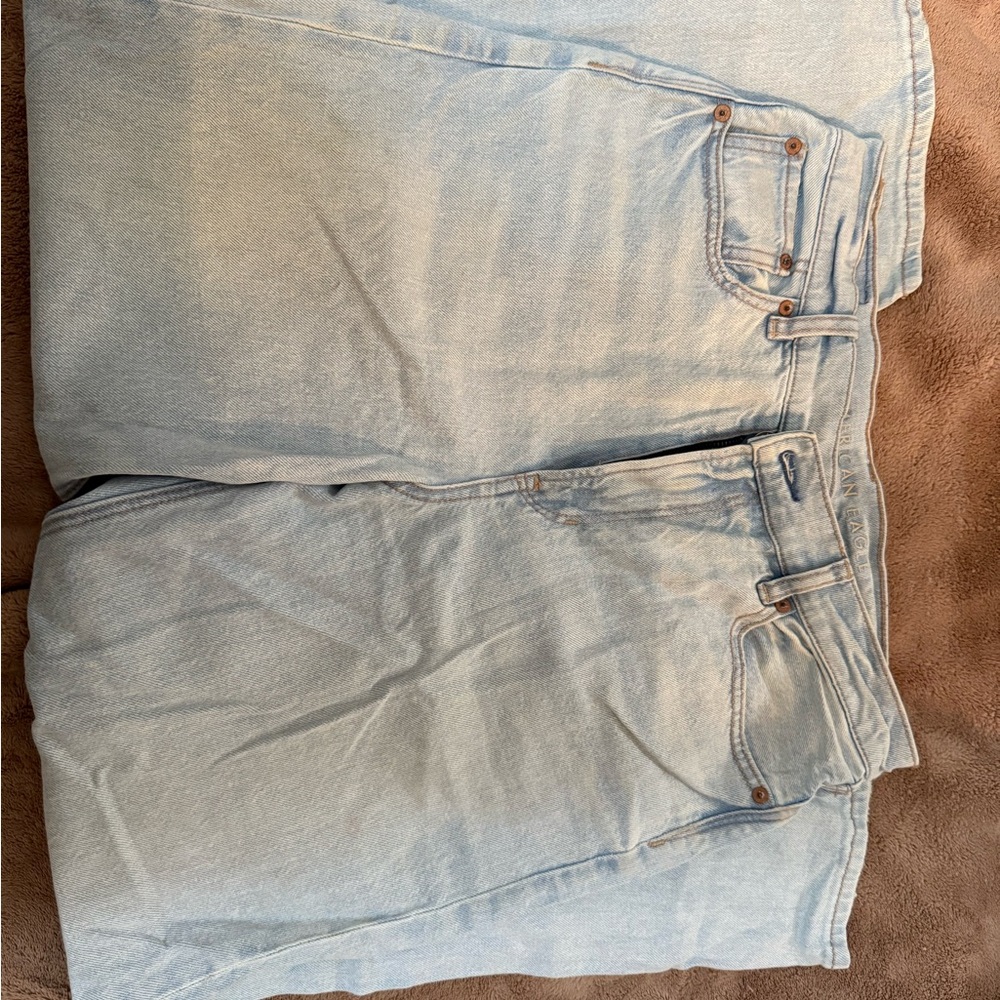 American Eagle Cross Waist Highest Rise Baggy Straight Jean